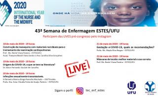 Curso Técnico em Enfermagem da ESTES/UFU irá realizar 5 lives